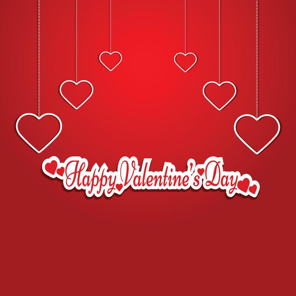 gelukkig valentijnsdag dag romance groet kaart. perfect voor stickers, verjaardag, opslaan de datum uitnodiging. romantisch en schattig elementen en lief typografie. behang, flyers, uitnodiging, brochure, banners vector