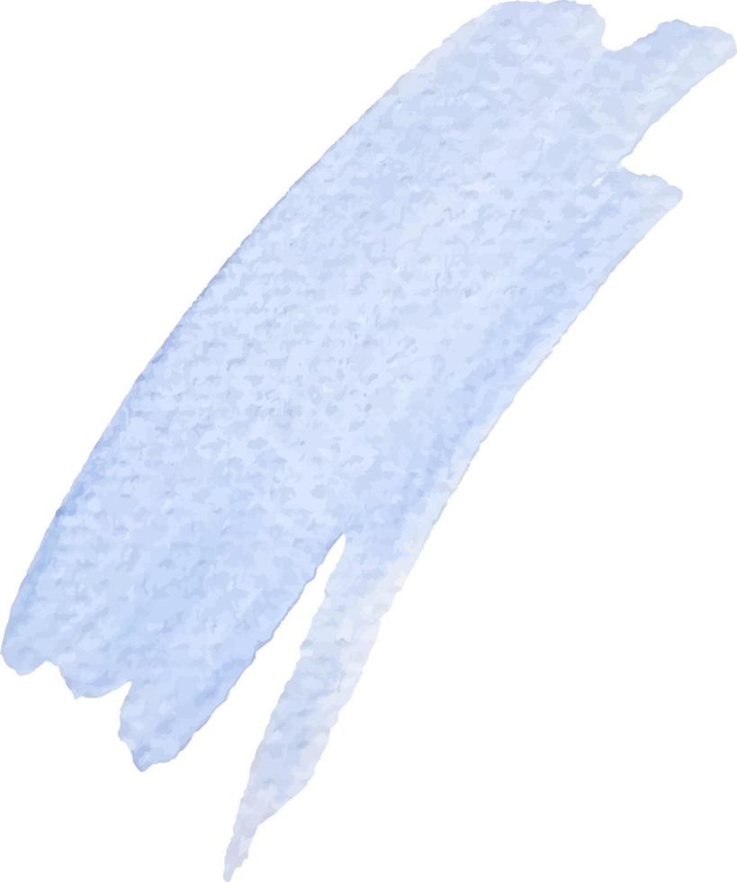 waterverf plons pastel blauw borstel beroerte geïsoleerd hand- getrokken vector
