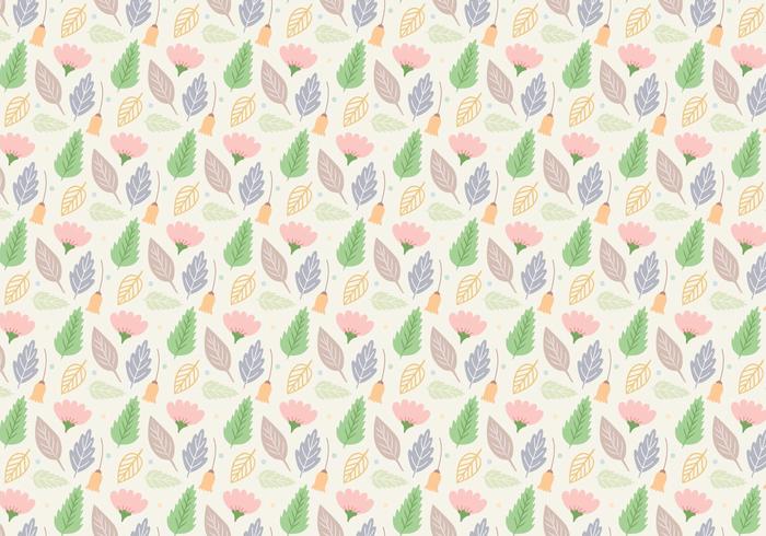 GEGARANDEERDE bloem Pastel patroon vector