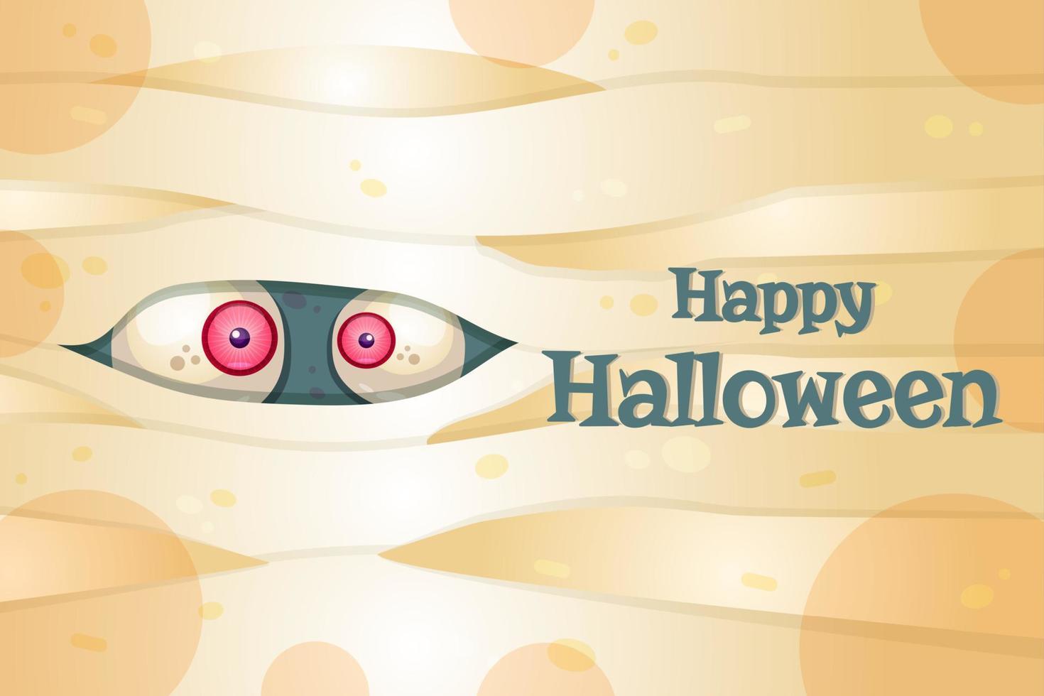 happy halloween vector briefkaartsjabloon