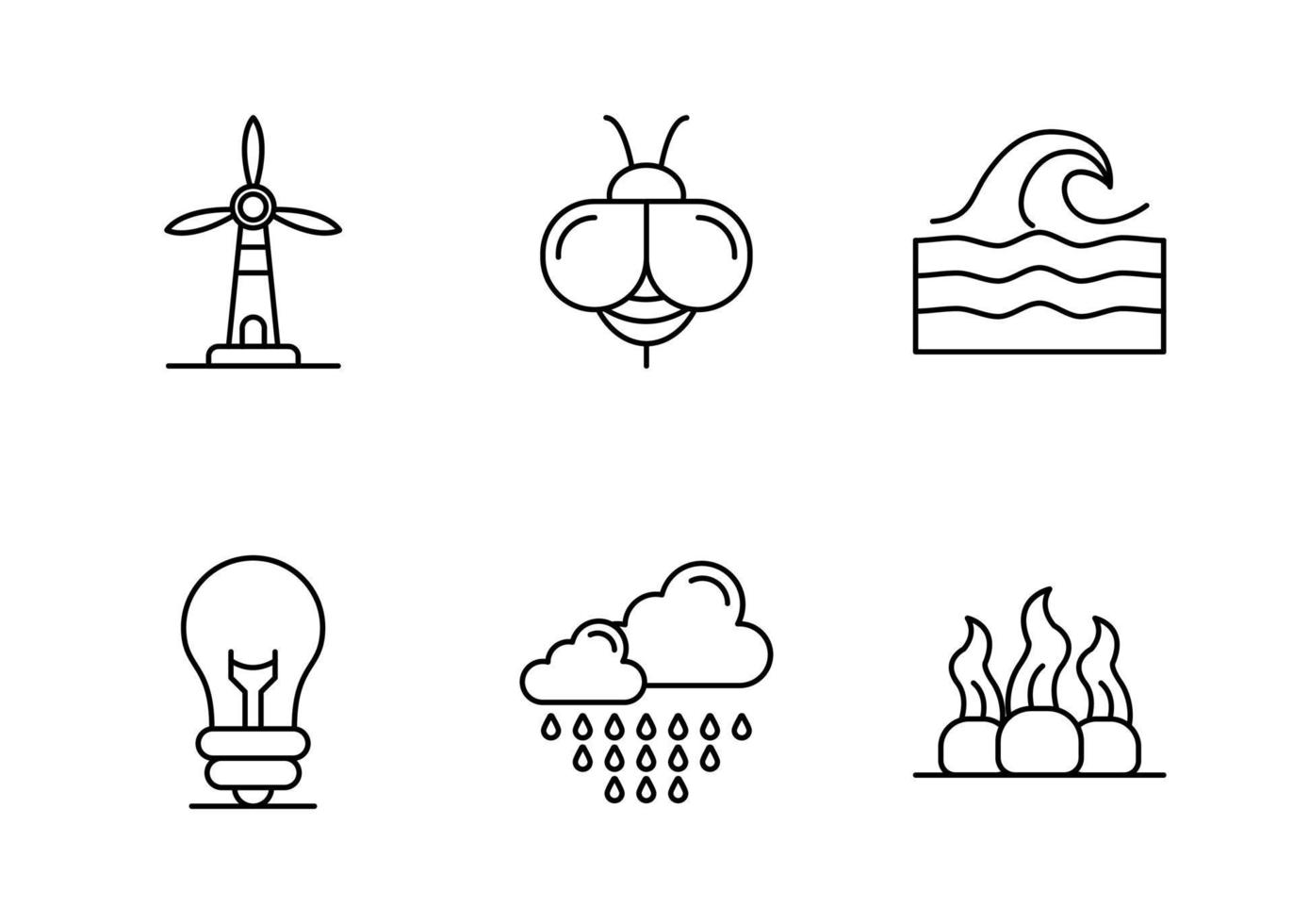 natuurlijk middelen vector icoon reeks