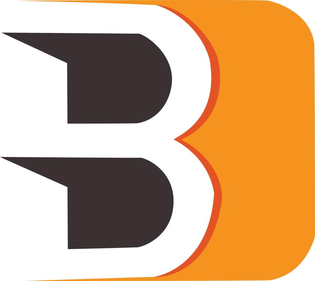 brief b in plein vorm vector