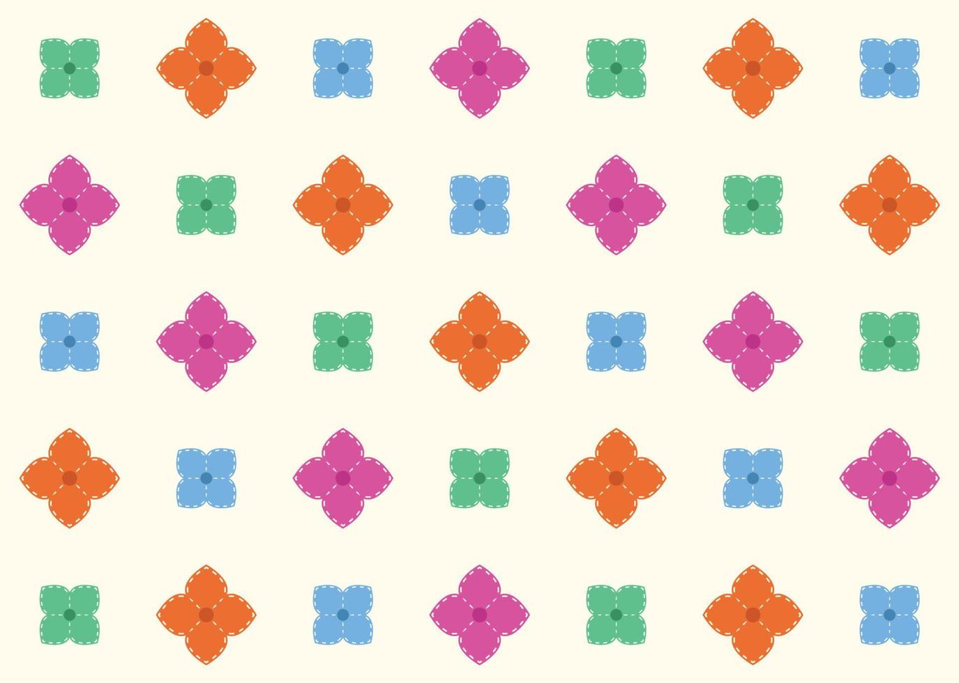 elegant batik bloemen naadloos patroon banier achtergrond vector