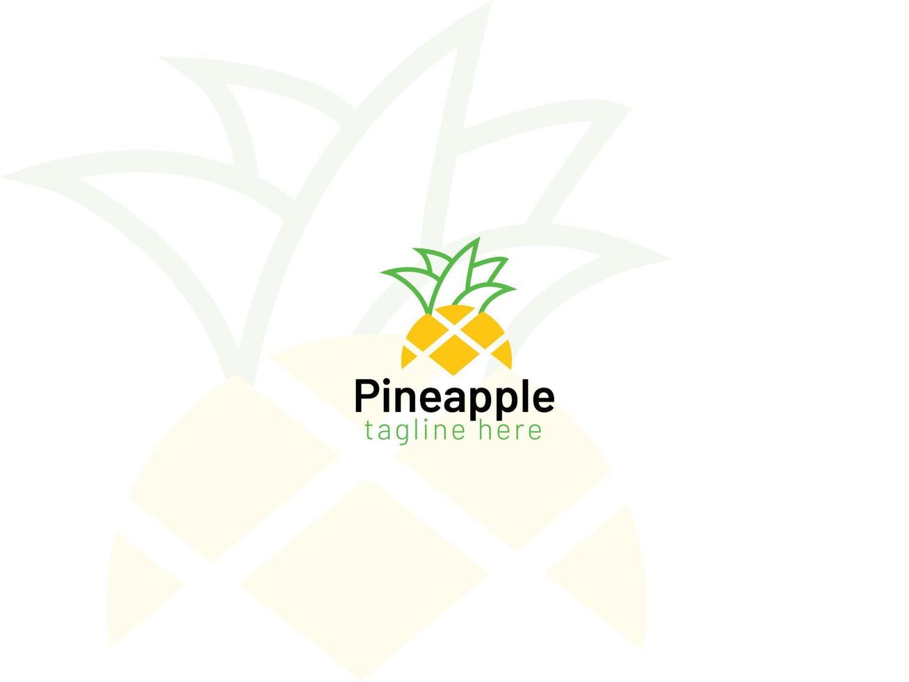 ananas logo ontwerp - voedsel logo ontwerp vector