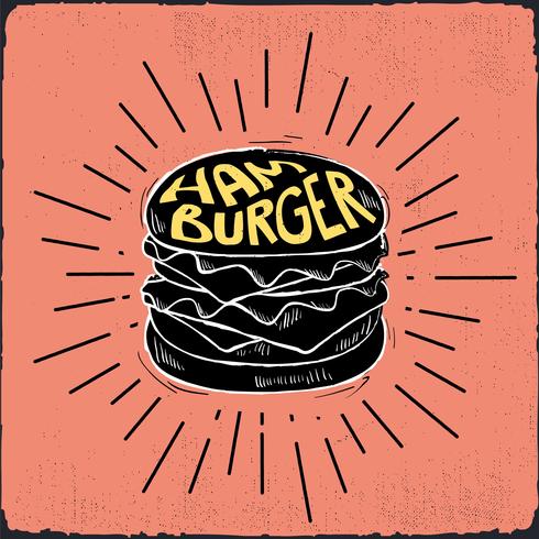 Hand getrokken Vector Fast Food illustratie