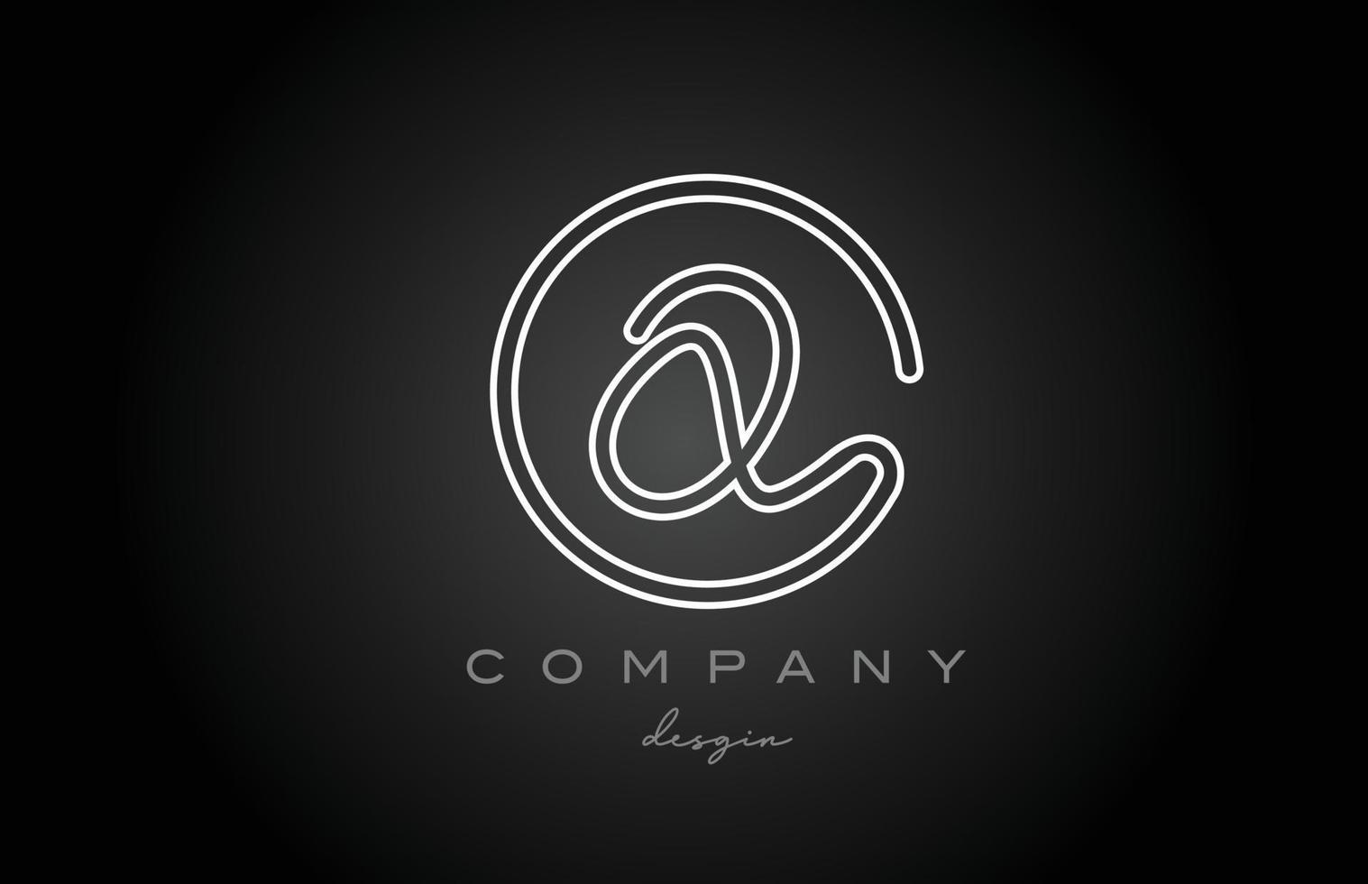 zwart en wit lijn q alfabet brief logo icoon ontwerp. handgeschreven verbonden creatief sjabloon voor bedrijf en bedrijf vector
