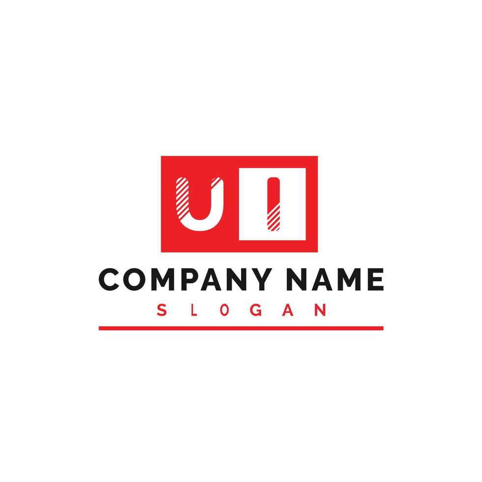 ul brief logo ontwerp vector