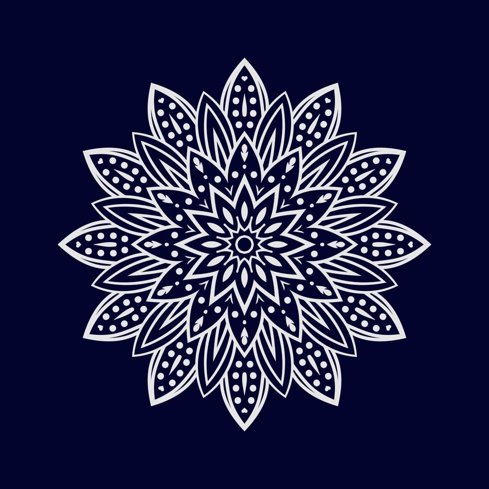 bloem mandala achtergrond ontwerp vector illustratie
