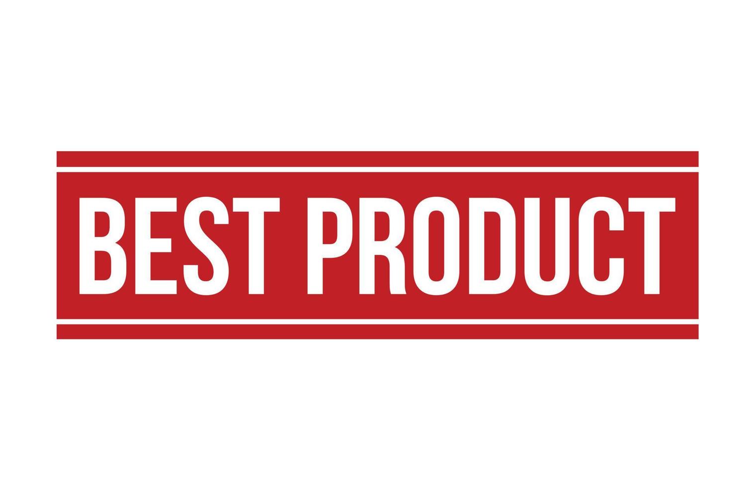rood het beste Product rubber postzegel geïsoleerd Aan wit achtergrond vector