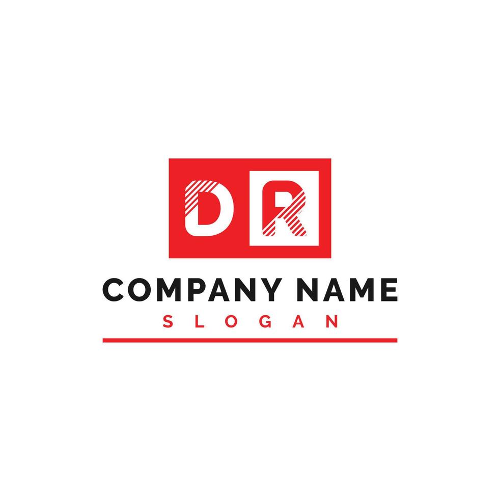 dr logo ontwerp. dr brief logo vector illustratie - vector