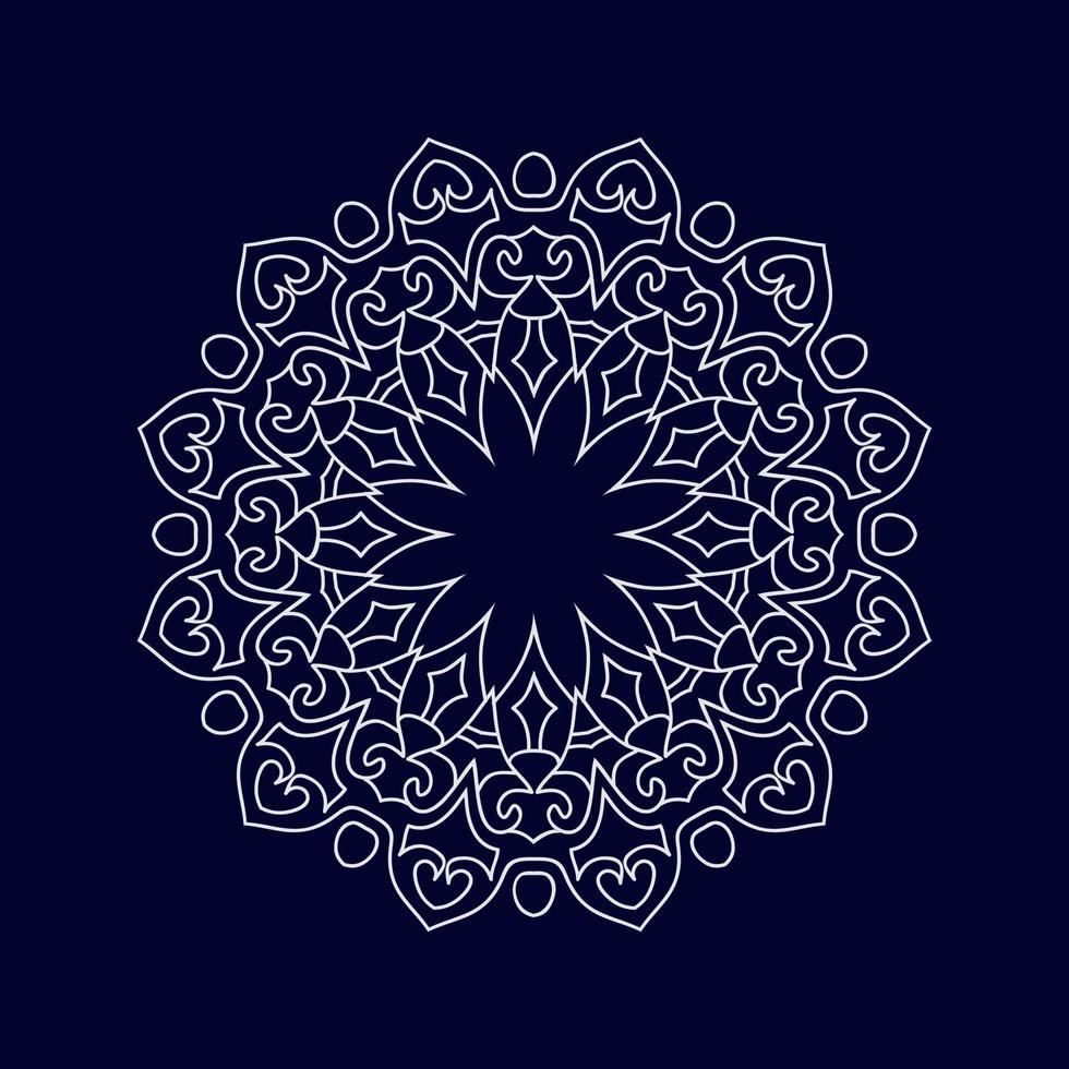 Islamitisch mandala achtergrond vector illustratie