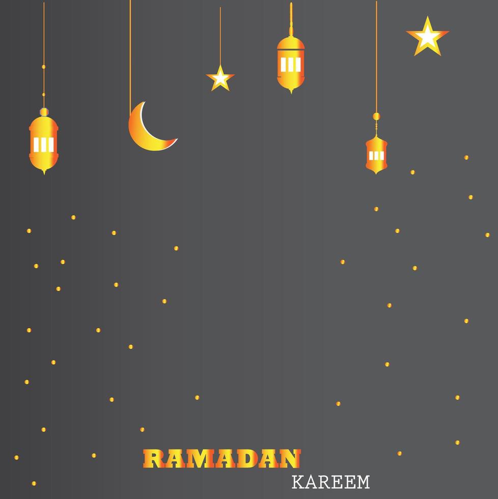 achtergrond Ramadan karrema nacht sterren. vector