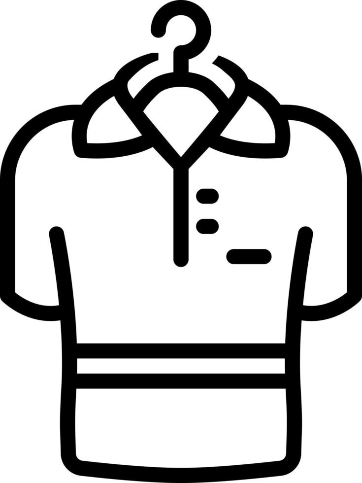 lijn icoon voor kleding vector