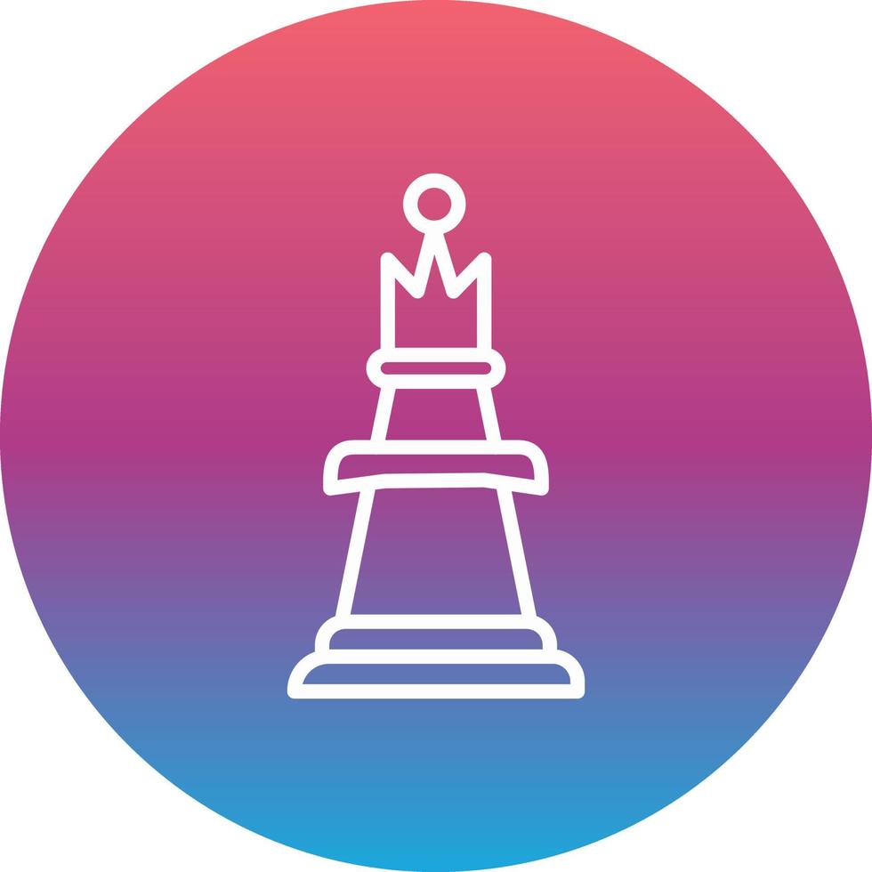 schaak koningin icoon vector