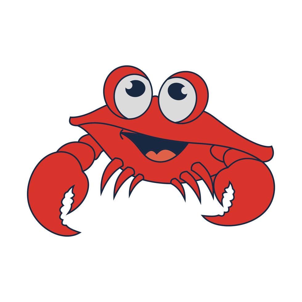 krab vector illustratie ontwerp icoon