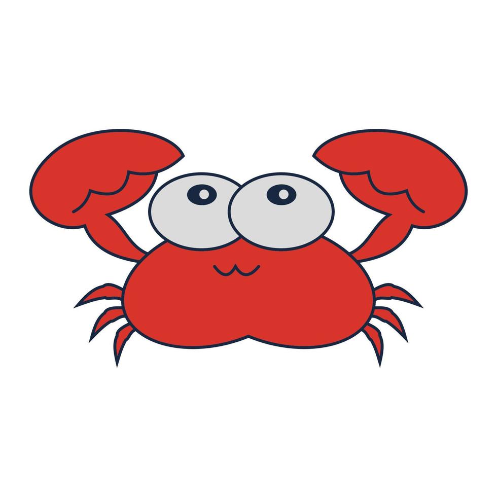 krab vector illustratie ontwerp icoon