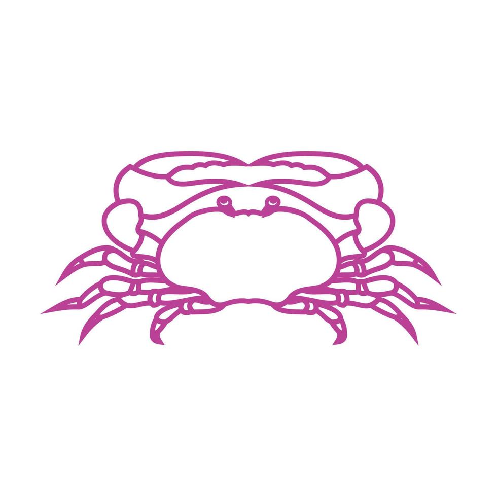 krab vector illustratie ontwerp icoon