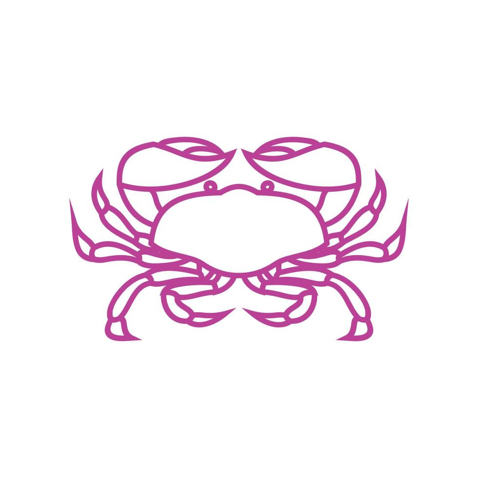 krab vector illustratie ontwerp icoon