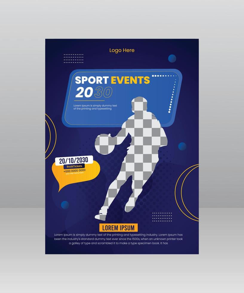 sport- folder sjabloon ontwerp vector