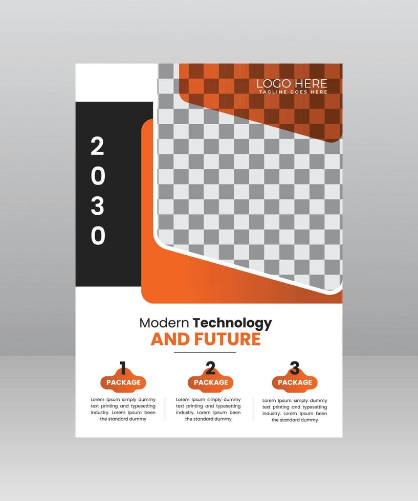 technologie folder sjabloon ontwerp vector