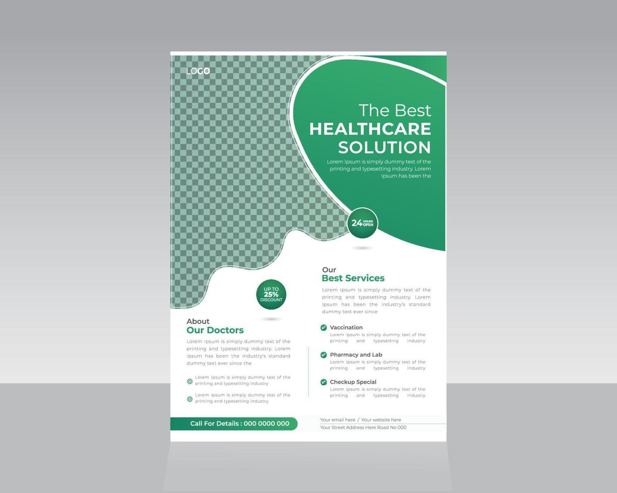 medisch of gezondheidszorg folder sjabloon ontwerp vector