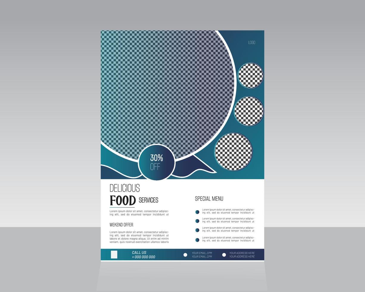 voedsel folder sjabloon ontwerp vector