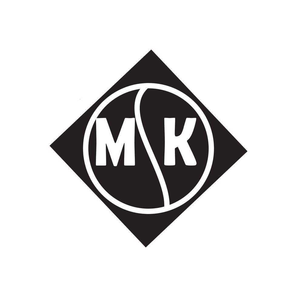 mk brief logo ontwerp.mk creatief eerste mk brief logo ontwerp . mk creatief initialen brief logo concept. vector