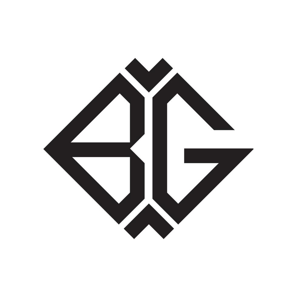 bg brief logo ontwerp.bg creatief eerste bg brief logo ontwerp . bg creatief initialen brief logo concept. vector
