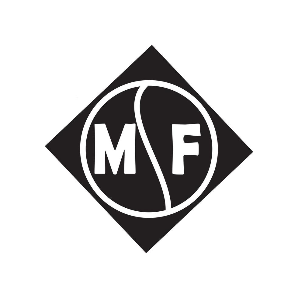 mf brief logo ontwerp.mf creatief eerste mf brief logo ontwerp . mf creatief initialen brief logo concept. vector