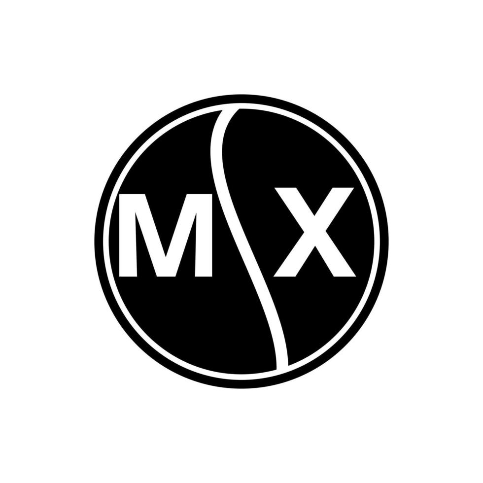 mx brief logo ontwerp.mx creatief eerste mx brief logo ontwerp . mx creatief initialen brief logo concept. vector