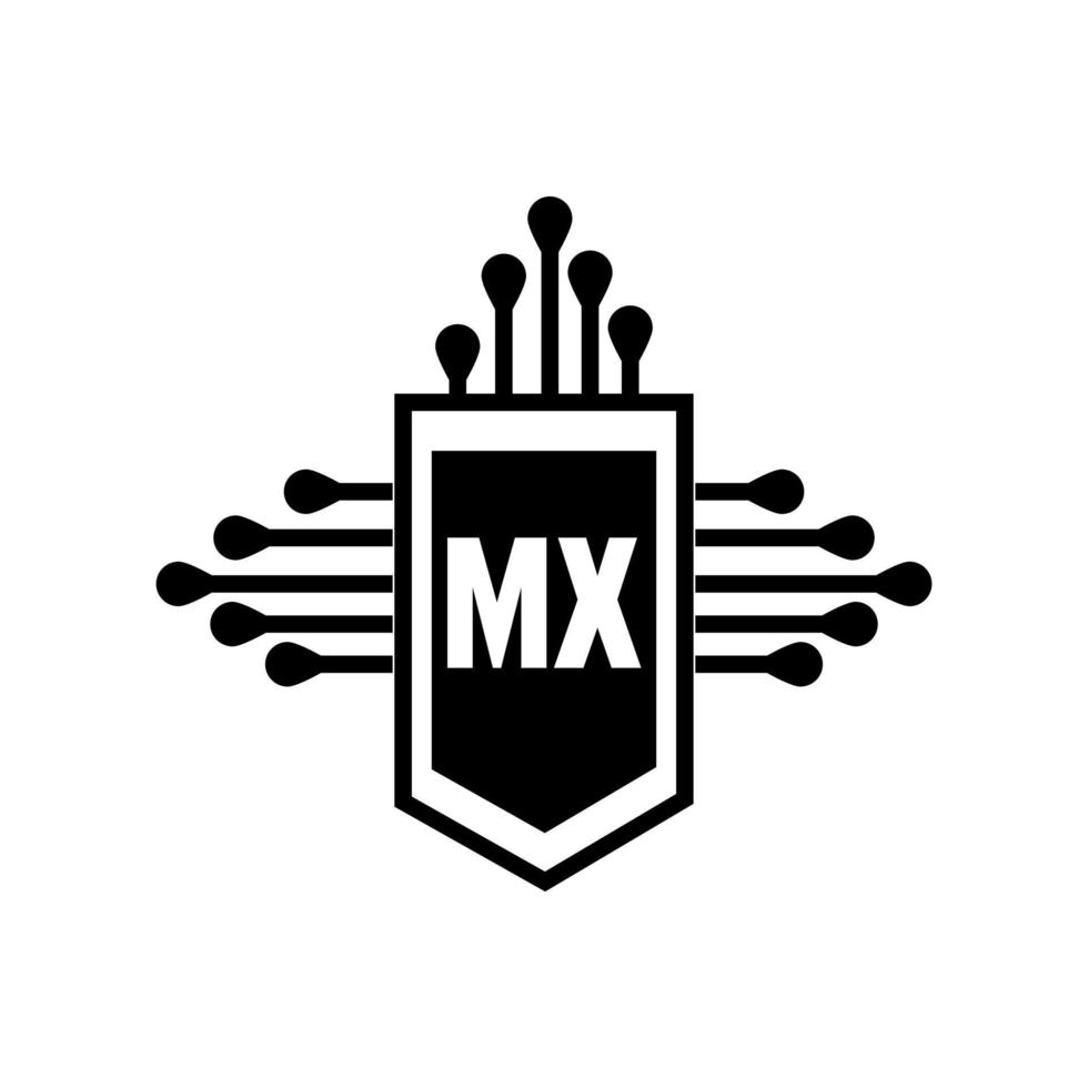 mx brief logo ontwerp.mx creatief eerste mx brief logo ontwerp . mx creatief initialen brief logo concept. vector