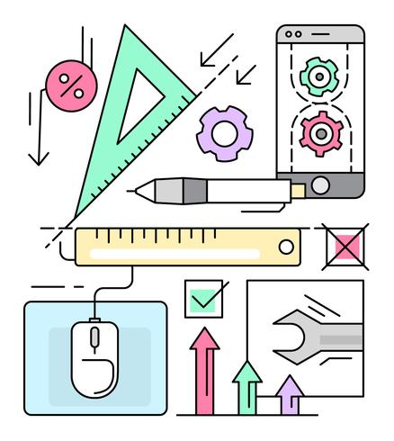 Mobiele software ontwikkeling vector