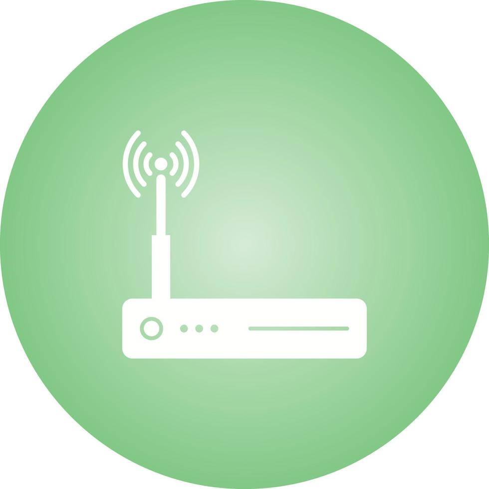 uniek router vector glyph icoon