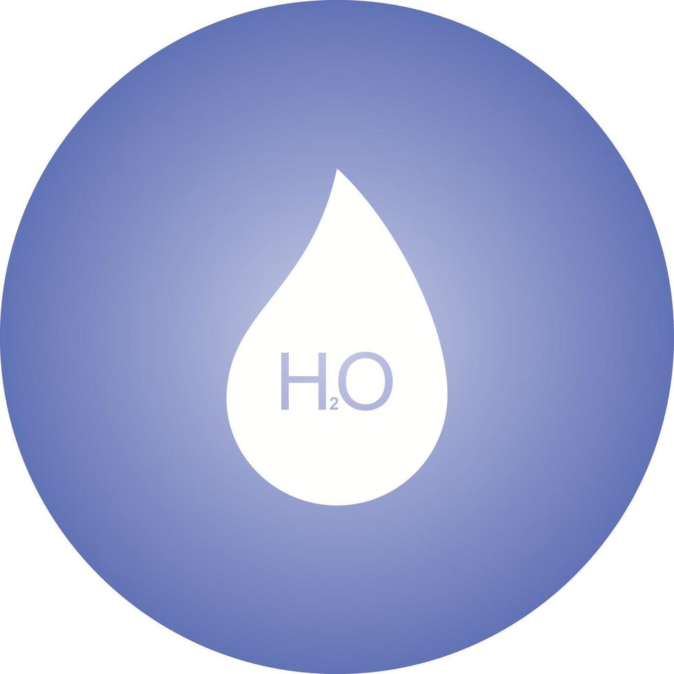 uniek h2o vector glyph icoon