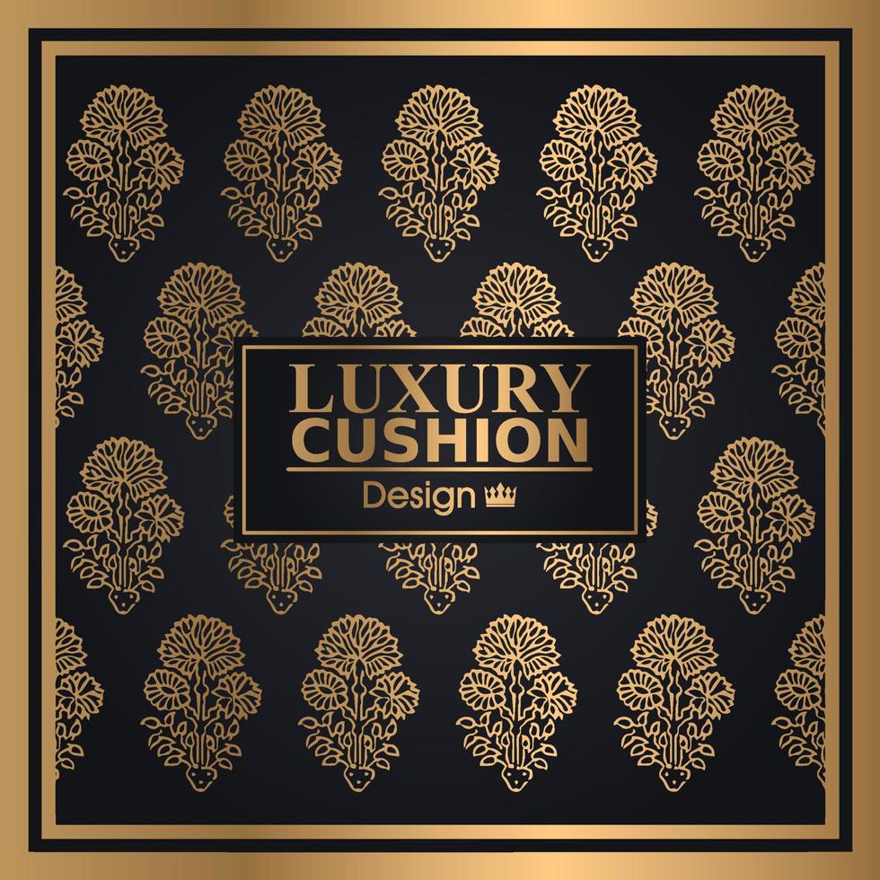 luxe kussen ontwerpen patroon vector