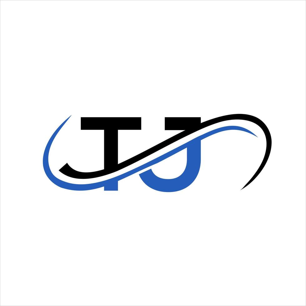 brief tj logo ontwerp voor financieel, ontwikkeling, investering, echt landgoed en beheer bedrijf vector sjabloon