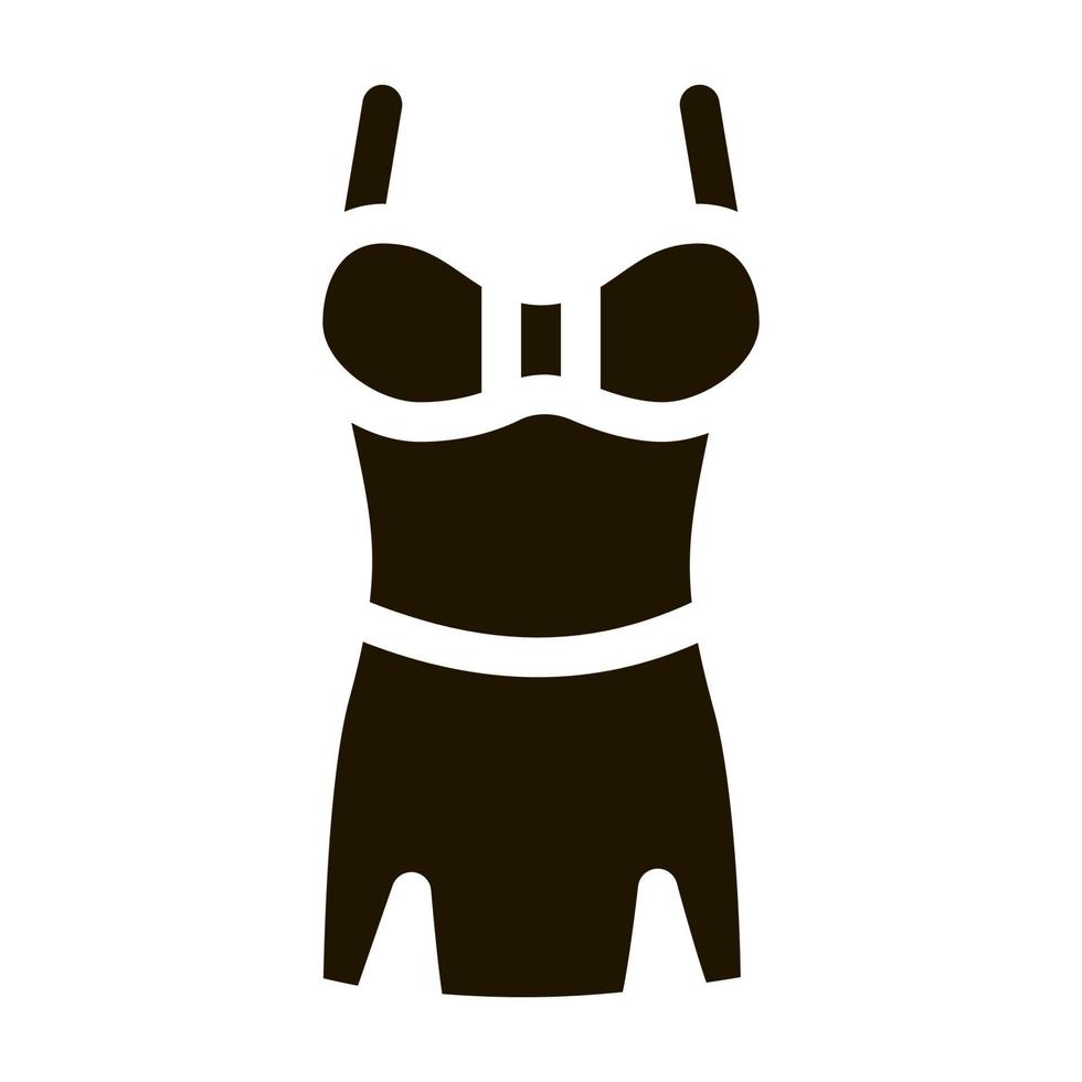 lingerie rok icoon vector glyph illustratie
