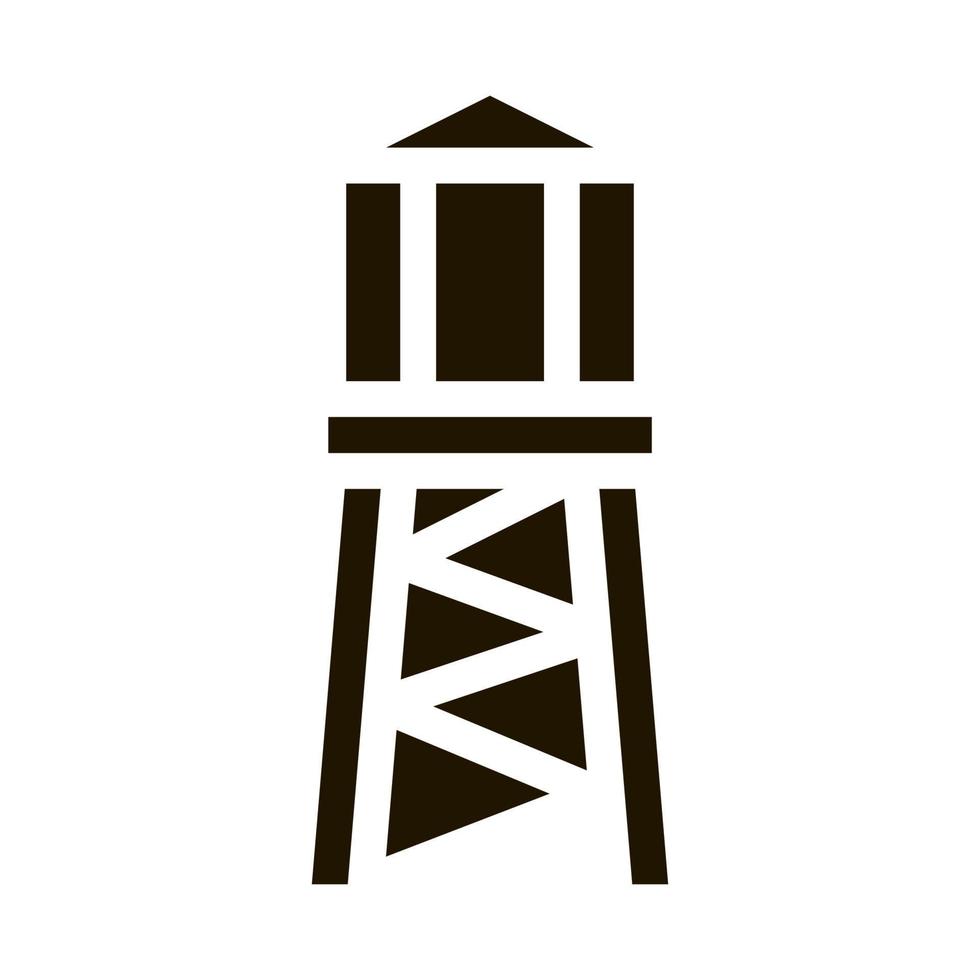 brand toren met water icoon illustratie vector