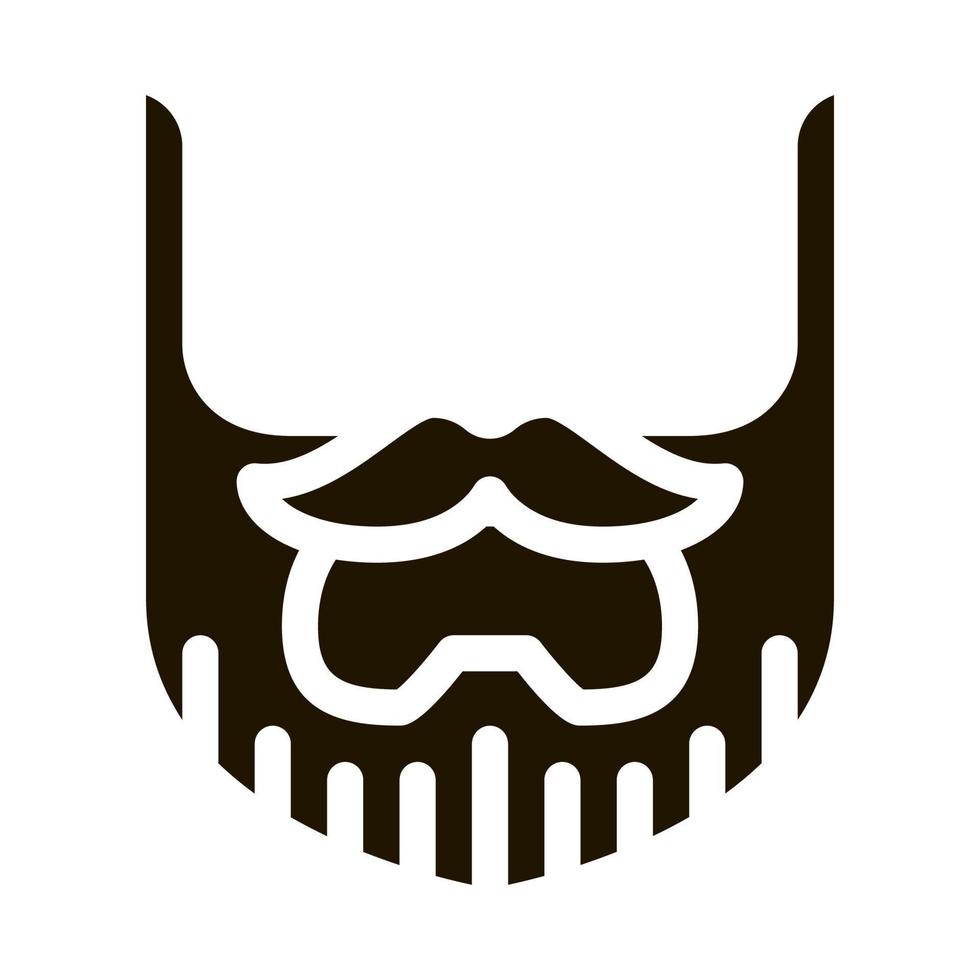 baard snor snorhaar icoon illustratie vector