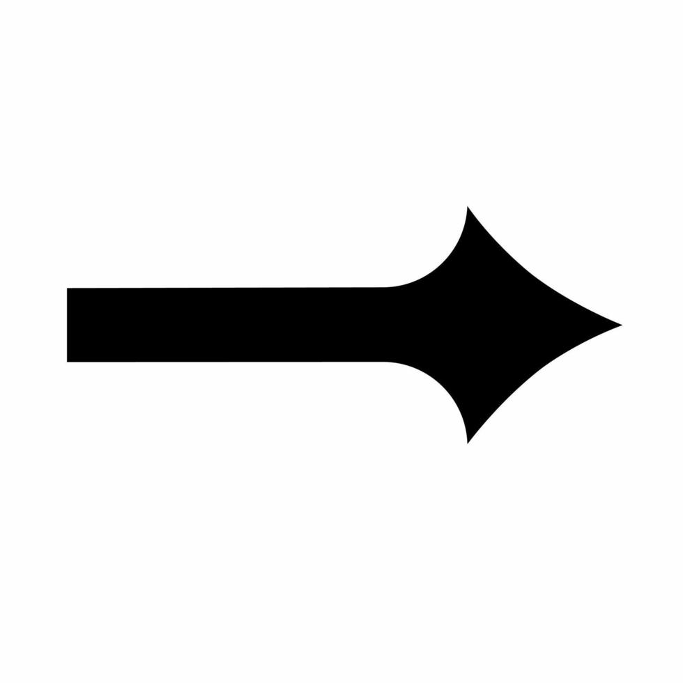 Rechtsaf pijl icoon illustratie. voorraad vector. vector