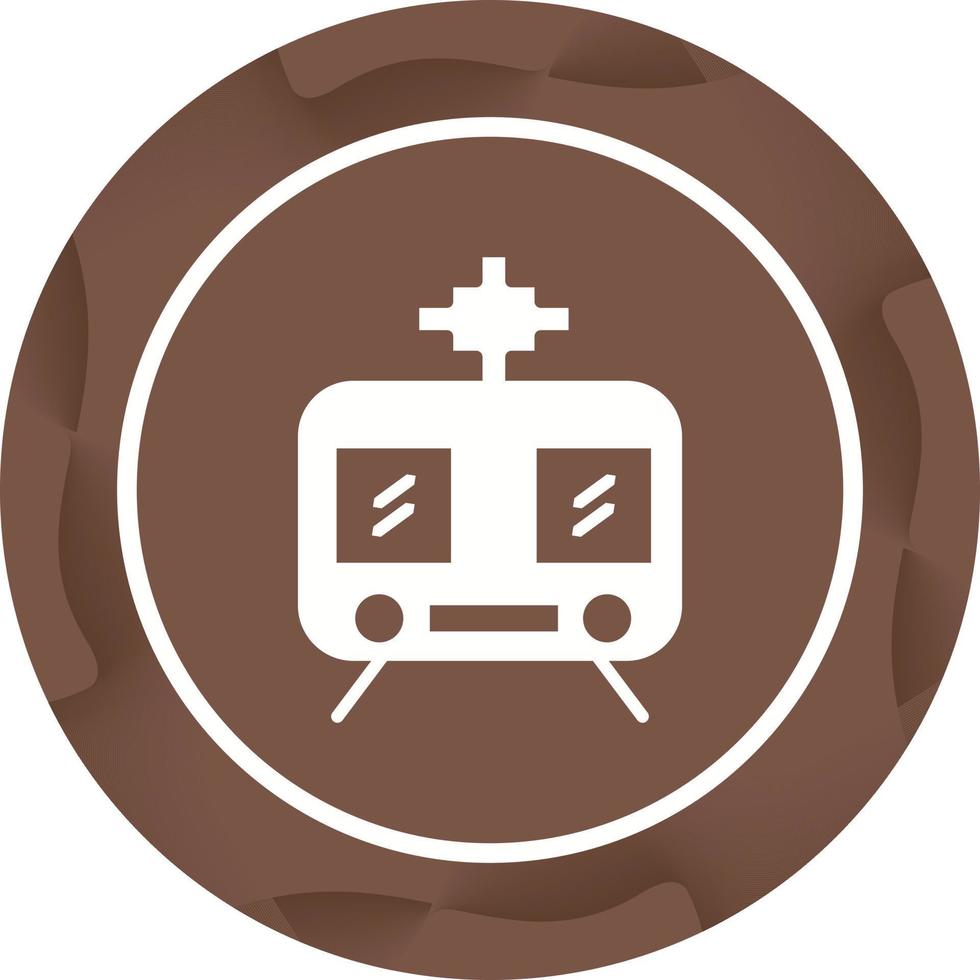 mooi trein vector glyph icoon