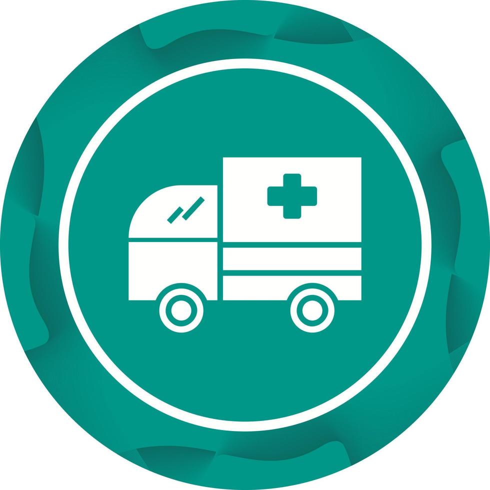 mooi ambulance vector glyph icoon