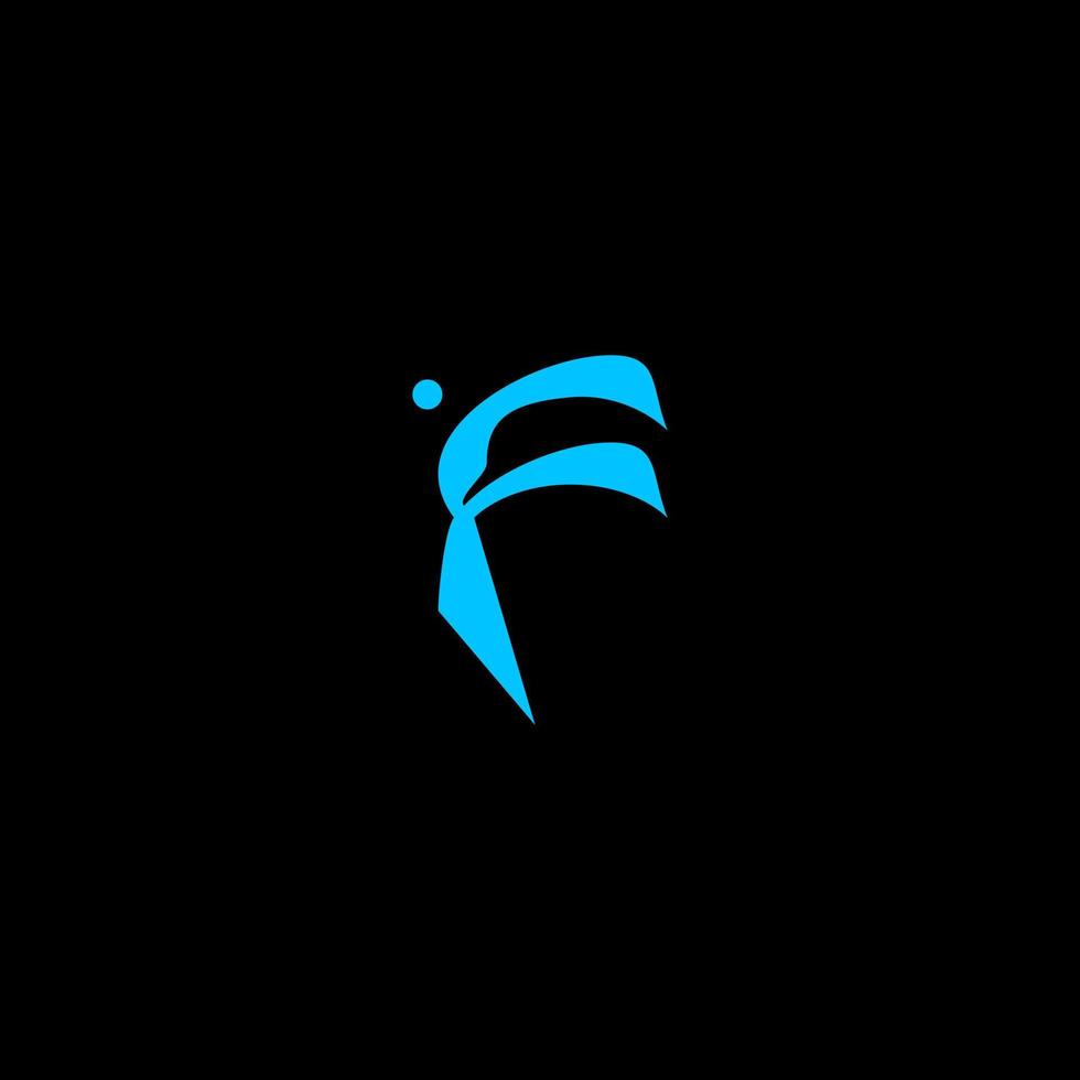 modern brief f logo vector ontwerp sjabloon