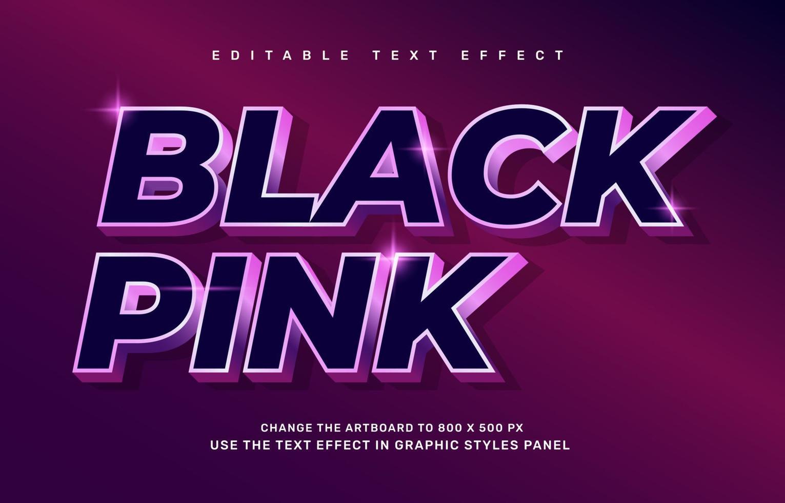 blackpink tekst effect vector