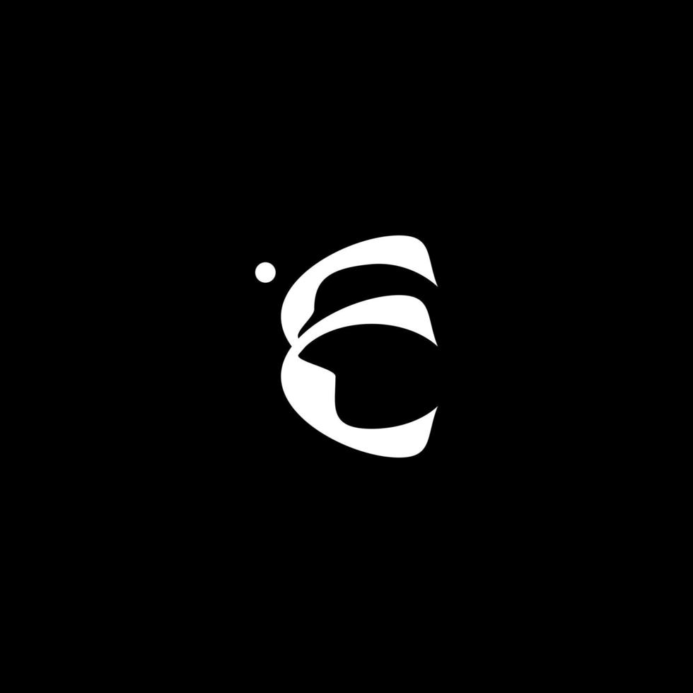modern brief e logo vector ontwerp sjabloon