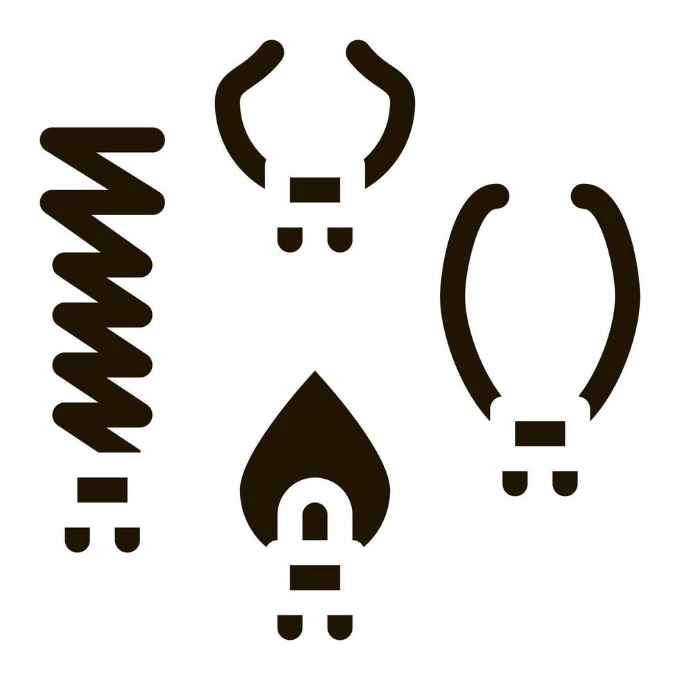 multifunctioneel afvoer schoonmaak klauw icoon vector glyph illustratie