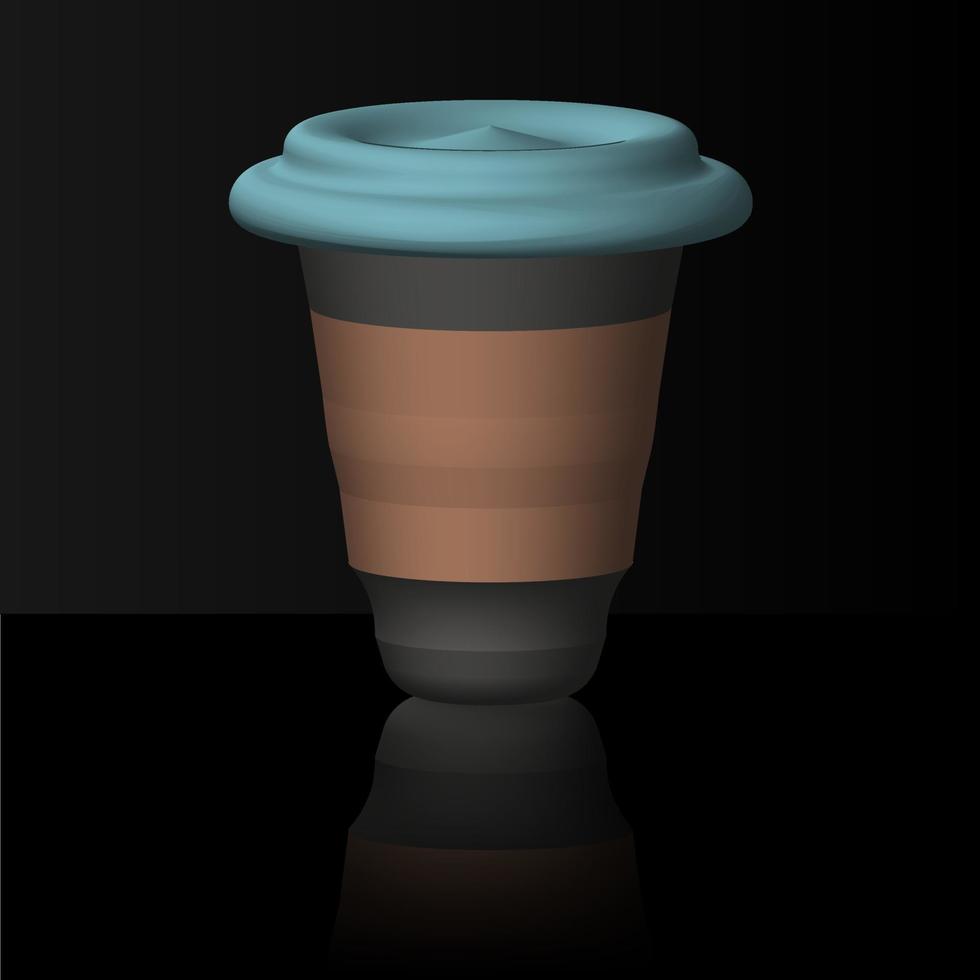 heerlijke koffie papieren beker icoon. drink vector illustratie ontwerp