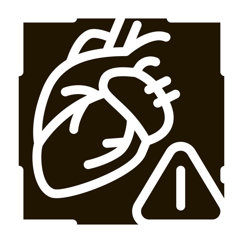 hart Onderzoek icoon vector glyph illustratie