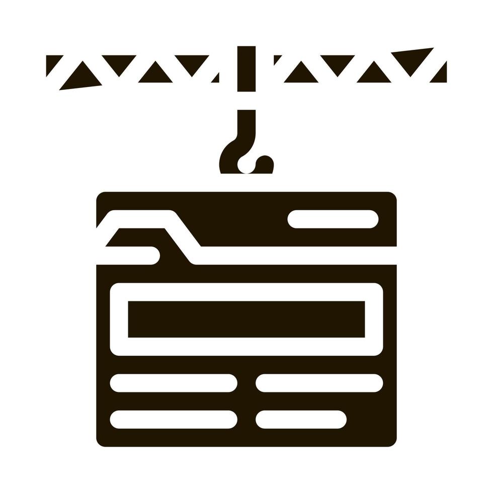 web plaats bouw icoon vector glyph illustratie