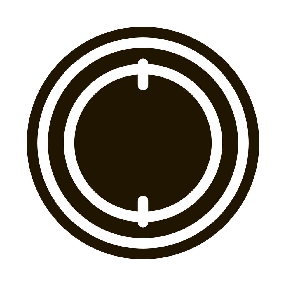 lucht navigatie kompas icoon vector glyph illustratie